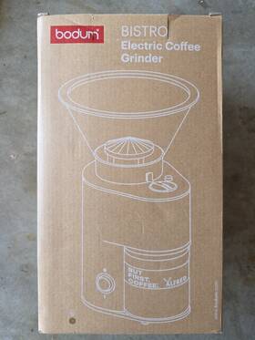 Bodum 692619207538 Bistro Coffee Grinder Alfred - New