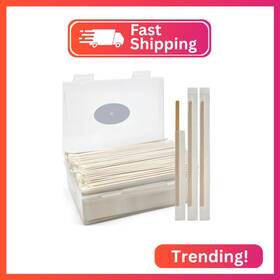 Boesma 631851024329 Bamboo Coffee Stirrers Individually Wrapped 200 Count In Storage Box St