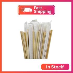 Boesma 631851024503 100pcs Bamboo Coffee Stirrers Individually Wrapped Stir Sticks 5