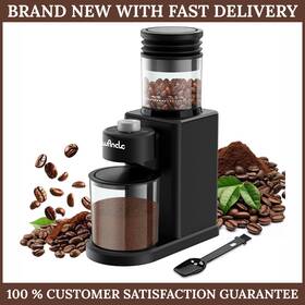 Branded Cbg-9000 Conical Burr Coffee Grinder Electric - 200w Compact Automatic Bean Grinde