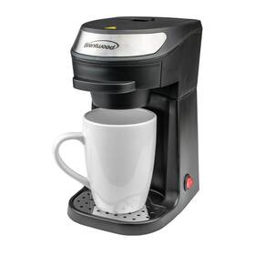 Brentwood 812330023709 Single Serve Coffee Maker In Black With Mug