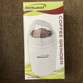 Brentwood 857749002136 150w - 120v 60hz White Electric Coffee Grinder New In Box F