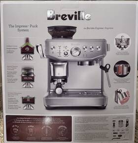 Bes876bss Breville Barista Express Impress Espresso Machine All-in-one Grinder