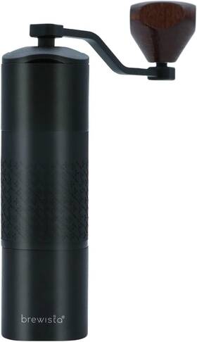 Brewista Br-hg005 Artisan Meteor Manual Coffee Grinder Stainless Steel Burr Black