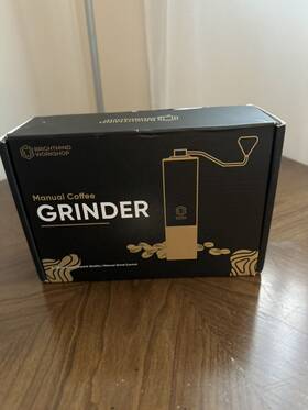 Brightmind Workshop 198168910290 Manual Coffee Grinder Hand With Stainless Steel Conical Burr