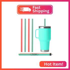 Brilli Baby 680474520091 Hotsips Reusable Drinking Straws With Travel Case Ergonomic Shape Made In Usa