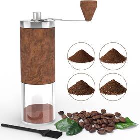 Bstopxx 742973691839 Manual Coffee Grinder Stainless Steel Bean Adjustable Burr C