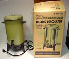 C9293-37 Colormode Vintage Cup Electric Percolator Coffee Pot Avocado Green In
