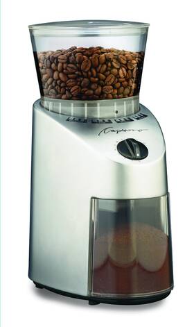 Capresso 034722768672 560.04 Infinity Conical Burr Grinder Brushed Silver Renewed