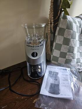 17888 Capresso Jura 560 565 Infinity Conical Burr Coffee Grinder Adjustable Timer