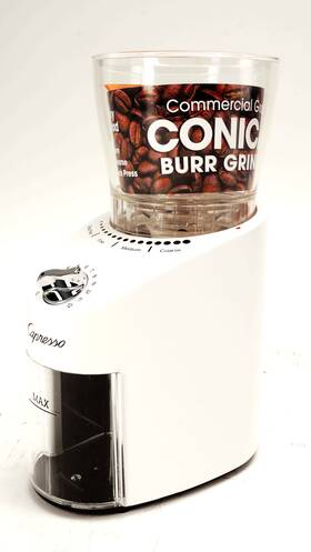 Capresso 196271815501 Infinity Plus Conical Burr Grinder White