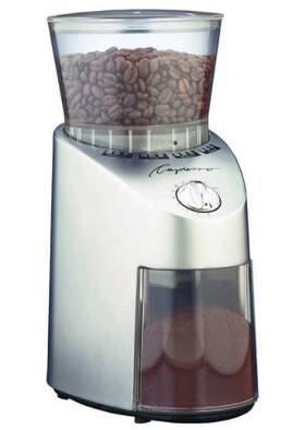 Capresso 629722594309 Metal Die-cast Housing Conical Burr Coffee Grinder