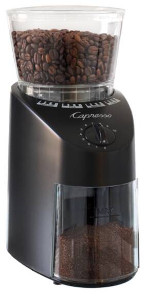 Capresso 691038855672 560.01 Infinity Conical Burr Coffee Grinder - Black