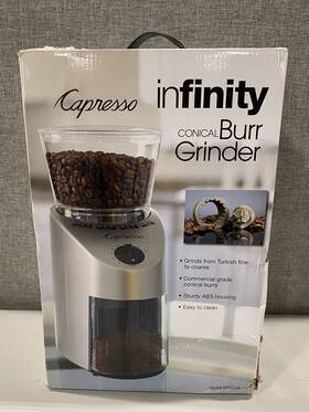 Capresso 794151401679 Infinity Conical Burr Grinder - Stainless Finish