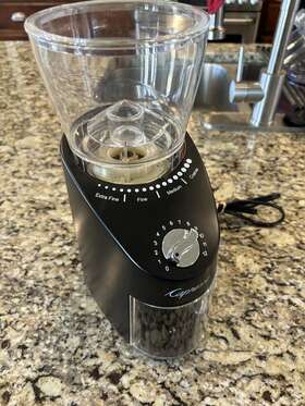 Capresso 794151402690 Infinity Plus Conical Burr Grinder - Black