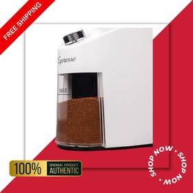 Capresso 794151402867 Infinity Plus White Conical Burr Grinder New Free Shipping Auth