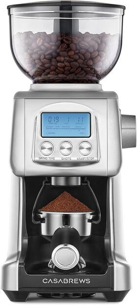Casabrews 445044680611 Tornado Electric Conical Burr Coffee Grinder Automatic Gr