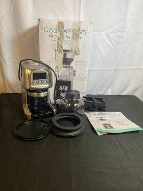Kwg-250h Casabrews Silver Electric Conical Burr Coffee Grinder With Manual