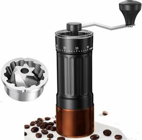 Ceving 724990611755 Portable Manual Coffee Grinder With Cnc Stainless Steel Conical Burr 40 Adju