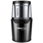 Cg-9230 Linkchef Electric Coffee Grinder Black Stainless Steel Bowl 761531650668