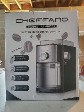 Az-bg701 Cheffano Electric Burr Coffee Grinder
