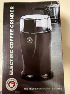 Cc-1724-bk Chefs Counter Coffee Grinder