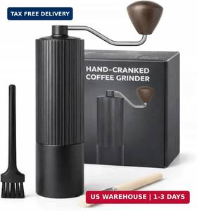 China 780518770540 Manual Coffee Grinder With 420 Stainless Steel Burr Adjustable Settings For Esp
