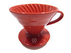 Vdc-02r Coffee Dripper Size Hario Red - V60 Ceramic 2 Funnel