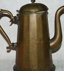 Coffee Gorgeous Copper Handle Patina Brass Wood Antique Decorative Pot