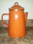 Coffee Paula Deen Enamelware Pot 8 Cup Percolator Rustic Orange 631899515926