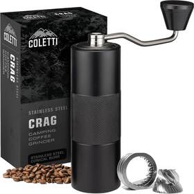Coletti 850044612062 Crag Hand Coffee Grinder - Manual Burr For Camping Hik