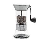 Cominhkg098834 Handground Precision Coffee Grinder Manual Ceramic Burr Mill Brushed Nickel