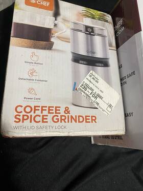 00819813012946 Commercial Chef Electric Coffee Grinder Spice