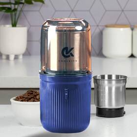 Coolkits 198168266366 Coffee Grinder 170g / 5.7 Oz Shockproof Herb And Spice In Blue Col