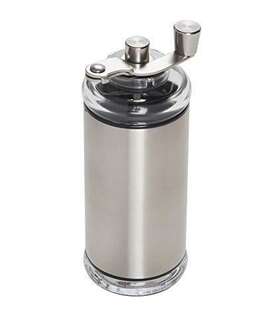 Copco 037531071117 Compact Manual Adjustable Coffee Grinder 6.5-inches Silver