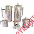 Cpss-600 Caterer S Warehouse Elite Hammered Double Wall Serving Set 16 Oz Coffee Pot