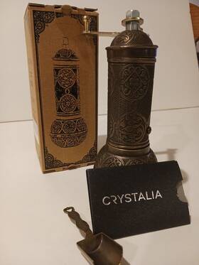 Crystalia 850008099397 Coffee Grinder Copper Manual Mill With Adjustable Metal Co Inch