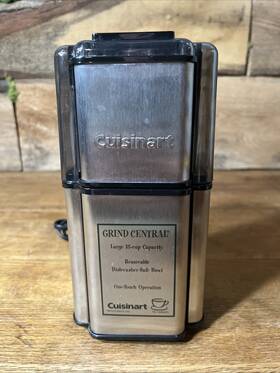 Cuisinart 614136333231 Grind Central Silver And Black 12 Cup Coffee Grinder Pre-owned