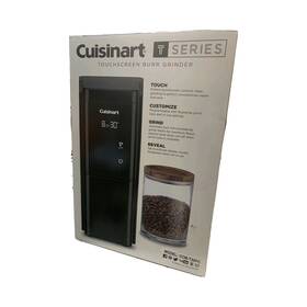 Cuisinart Ccm-t20pc T Series Touchscreen Burr Grinder Black Coffee