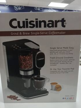 Dgb-2 Cuisinart Dbg-2 Single Serve Coffee Maker Grinder 48-ounce Black
