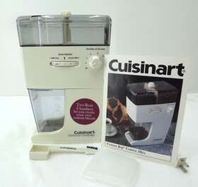 Dbm-12 Cuisinart Rare Vintage Coffee Bar Mill Doublechamber Model Tested