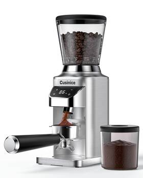 Cg-182 Cusinice Conical Burr Coffee Grinder With 40mm Stainless Steel 34 Grind Settings
