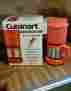 Dcc-450or Cuisinart Orange Coffee Maker 4 Cup Stainless Steel Retro Color Rarely Used Works Great