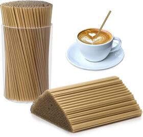 Da1us-l0010 Dlugopis 500 Pcs Gold Coffee Stirrers Holder Set Metallic Stir Sticks Acrylic