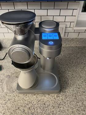 Eigou Gescma705-u Electric Coffee Grinder Touchscreen 120v Silver