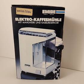 Km51 Emide 005463000228 Electric Coffee Grinder In White Made Germany Nos