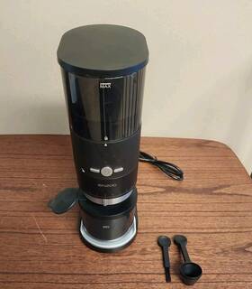 Ez-20a Enzoo Burr Coffee Grinder Conical Electric Bean Easy Clean Black/stainle