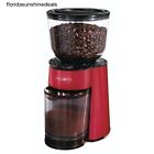 Espresso Automatic Home Grinder Red Maker Bean Electric Grind Mill Coffee Burr