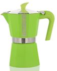 En601 Espresso Moka Stovetop Maker Aluminium Italy Cup 1 Green Durable Pedrini