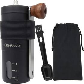 Esteacovo 445026751742 Manual Coffee Grinder For Home Use Ceramic Burr Hand Crank Automatic Coarseness